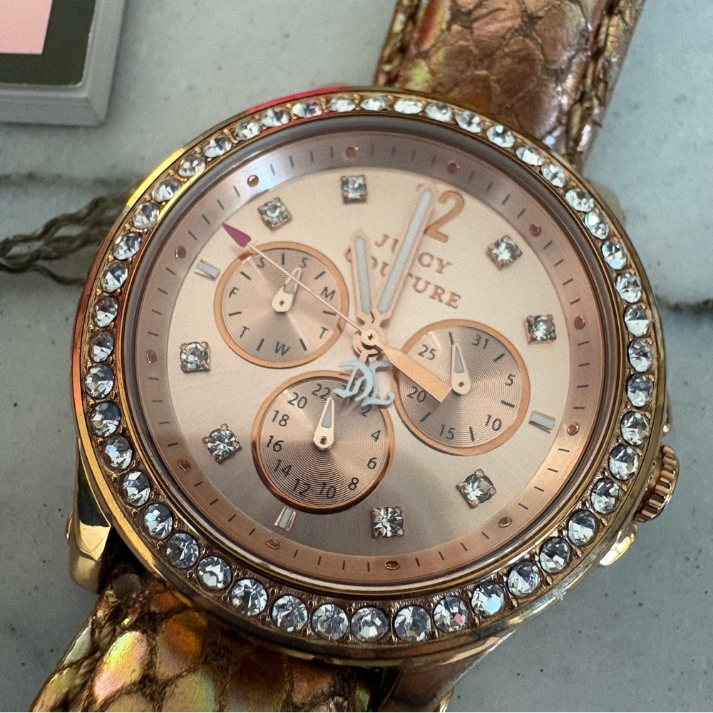 Juicy Couture Rose Gold Crystal Women's Watch